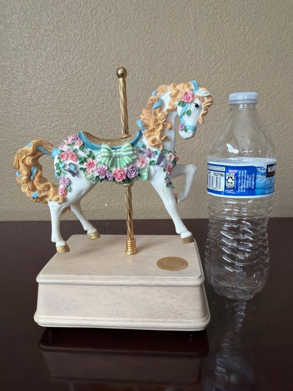 San Francisco Music Box English Garden Carousel Horse 1996 Ltd Ed 0377/4500 - Picture 4 of 16